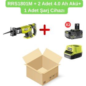 Resim Ryobi RRS1801M Tilki Kuyruğu Testere (Lithium Ion 18 V)+2 Adet 4.0 Ah Akü+ 1 Adet Şarj Cihazı 