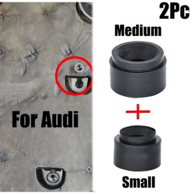 Resim Lasonstiges Audi A1 A3 A4 A5 A6 A7 A8 Q5 Q7 İçin 2x Kauçuk Motor Montaj Burcu Destek Parçaları Klipsli Koruyucu Plaka Altında Koruyucu 
