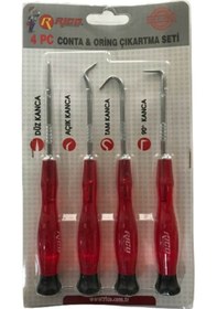 Resim Rico 4 Parça Conta Oring Çıkartma Seti Kanca Seti 