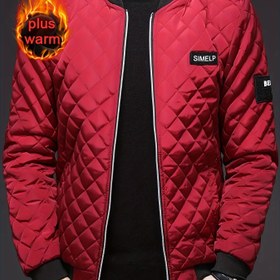 Resim Erkekler İçin Kışlık Yalıtımlı Çekmece Cepheli Bomber Mont, Zeytin Yeşili/Gri Kenar Detaylı ve Beyzbol Yaka - Makinede Yıkanabilir Soğuk Hava Mantosu, Günlük Spor (Yürüyüş, Koşu) İçin Tam Boy Fermuar Desenli Casual Palto 