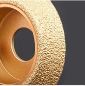 Resim Mufunye Altın Renkli Lehimli Elmas Taşlama Tekerleği, Açı Taşlama Makinesi İçin, 75mm Dış Çap, 20mm İç Çap, 10-30mm Kalınlık Seçenekli 