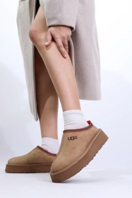 Resim Ugg W Taz A Plus Kalite Kadın Terlik Brown 