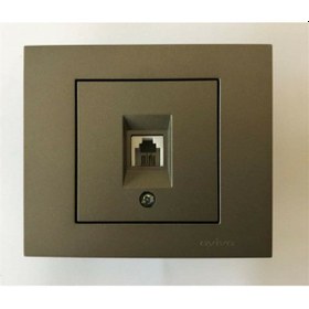 Resim Grano Antrasit Numeris Telefon Prizi Cat3+çerçeve Dahil 