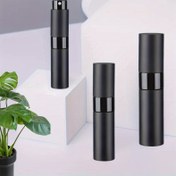 Resim 1 adet/2 Adet Taşınabilir Doldurulabilir Seyahat Sprey Şişesi - BPA İçermeyen Sızdırmaz Siyah Kozmetik ve Parfüm Dağıtıcı, Hidrasyon için Ergonomik Tasarım, Makyaj, Cilt Bakımı, Esansiyel Yağlar, Seyahat için Yeniden Doldurulabilir Parfüm, Cilt Bakım Rutini Aksesuarı, Minimalist Tasarım, Pürüzsüz Yüzey, Şık Bitim 