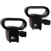 Resim Airsoft Sling Swivel Set (2 Pcs) For 1.25' inch Gun Sling Swivels All Black 