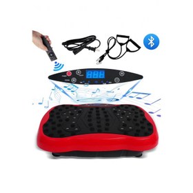 Resim Glr 550 Kırmızı Güçlü Titreşimli Egzersiz Platformu Body Vibration Plate Makinesi 