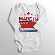 Resim Tuğbababy Bebek Gümüşhane Kelkit Sokak Tabelası Baskılı Zıbın Beyaz 