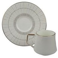 Resim Evaliza Direction Lines 6 Kişilik Çay Fincan Takımı 130 ml 