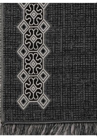 Resim My Evilla Seccade Hafif Katlanabilir Yıkanabilir Namazlık Şık Motifli Çeyizlik Ve Hediyelik Antrasit Antrasit 