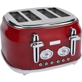 Resim Berghoff Gem Retro Kırmızı Dört Dilim Ekmek Kızartma Makinesi 