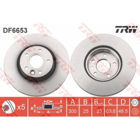 Resim Trw Df6653 Fren Diski Ön V40 12- Havalı 300mm 