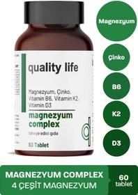 Resim Quality Life Magnezyum Complex 60 Tablet 