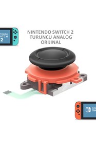 Resim siar Nintendo Switch 2 NS2 Joystick (Joycon) Analog Stick V2 Turuncu 