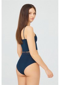 Resim Cottonhill Basic Yüksek Bel Lazer Kesim Bikini Külot 5'li Paket Asorti 1 Çok Renkli 