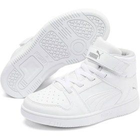 Resim Puma 37048802 Rebound Layup Sl V Ps Çocuk Basketbol Ayakkabı Beyaz 