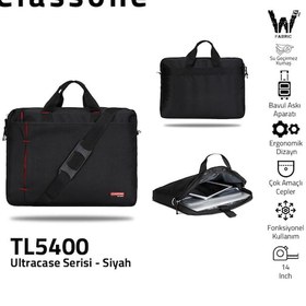 Resim Classone Ultracase Tl5400 13-14 Inch Notebook Çantası-Siyah 