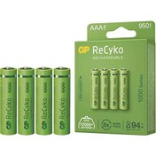 Resim GP RECYKO 950 MAH AAA İNCE 4LÜ ŞARJLI KALEM PİL GP100AAAHCE-2EB4 (GPRHC103E001) GP RECYKO 950 MAH AAA İNCE 4LÜ ŞARJLI KALEM PİL GP100AAAHCE-2EB4 (GPRHC103E001)