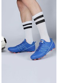 Resim Jump 28524 Mavi Çim Halı Saha Krampon Futbol Ayakkabısı 