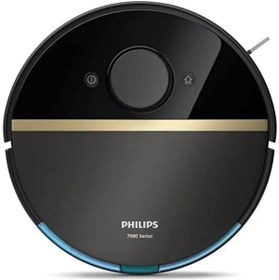 Resim Philips Yeni Aqua Islak Kuru ve Mop Özellikli Ultra Emiş Gücü, 180DK Çalışma Süreli Premium Robot Süpürge 