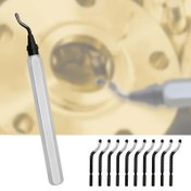 Resim 11 HSS Döner Bıçaklı Kenar İşleme Aracı - Metal, PVC, Bakır, Plastik, 3D Baskı Bitirme İçin Hassas Kenar Kırma - Boru ve 3D Baskı Talaş Temizleme İçin Yüksek Hızlı Çelik Bıçak Reamer 