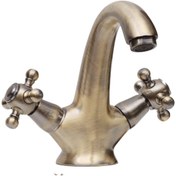 Resim Lider Koç Antik Kartal Lavabo Bataryası Lüx Pirinç 