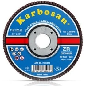 Resim Karbosan Flap Disk 115 Zr 40 Kum Zirkonyum (10 ADET) 