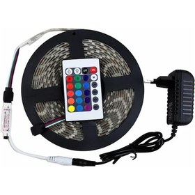Resim Rgb Led Kumandalı İç / Dış Mekan 5 Metre Silikonlu Şerit Led 