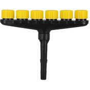 Resim Geeksen 6 Başlıkli Bahçe Sulama Sistemi, 1/1.2 İnç Hortum Bağlantılı, Çim Ve Bitkiler İçin Pratik Spreyleme. 