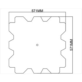 Resim MOTİFPİYER Lamba Tavan Göbeği-Motifli-Modellemeler-44-2 Adet 