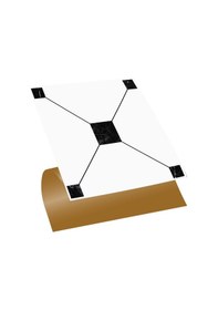 Resim Kendinden Yapışkanlı Siyah Geometrik Desenli Pvc Karo 30x30 Cm 11 Adet 1m2 
