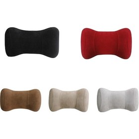 Resim Sones Araba Bellek Pamuk Kafalık Koruyucu Servikal Omurga Koltuk Uyku Yastığı Kırmızı 