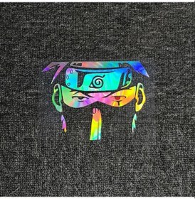 Resim Lazer B-14x10 Cm-araba Çıkartmaları Hatake Kakashi Anime Yansıtıcı Dekorasyon Ön Cam Pencere Tampon Gövde Motosiklet Di 