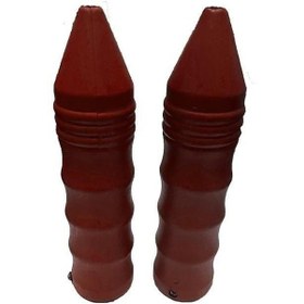 Resim Sevgent 4 Parmak Mat Kırmızı Sivri Elcik Plastik 