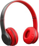 Resim Torima P47 Extra Bass Wireless Bluetooth Kulaklık 5.0+EDR FM Radyo Kırmızı 