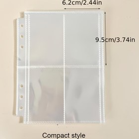 Resim 10 adet A5 Dosya Dolum Çantaları, 7.62 cm 12.7 cm PP Toplama Kitap Kılıfları 