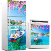 Resim ve Bulaşık Makinası Beyaz Eşya Sticker Kaplama Assos Yunanistan 