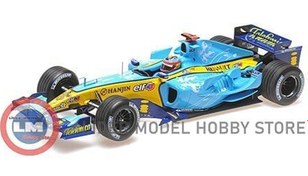 Resim 1:18 Minichamps 2005 Renault F1 Team R25 Fernando Alonso 2nd Place British GP 