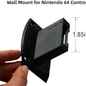 Resim TEYOUYI Nintendo 64 Denetleyici Gizli Duvar Montajı,Remix of Xenyos N64 Controller Duvar Montajı, Kartuş Tasarımlı Aksesuarlar, Nintendo 64 Siyah 
