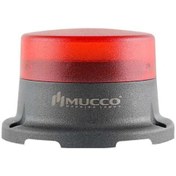 Resim MUCCO Snt-m725-fb Flaşör-buzzer Ledli Mini Tepe Lambası 40-260v Ac/dc-kırmızı 