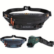 Resim Yeni Bahar ve Yaz Dış Mekan Erkek Bel Çantası, Çoklu Cep ve Fermuarlı Trendy Crossbody Göğüs Çantası, Spor ve Koşu için Çok Fonksiyonlu. 