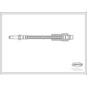 Resim CORTECO 19031664 Fren Hortumu Arka BMW 5 520 D 95- (275Mm) 34301165190 (WA991832) 