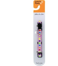 Resim Luxury Paws Kedi Boyun Tasması Desenli Kalpli 10mm-30CM 