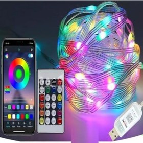 Resim 10 Metre Rgb Şerit Led Işık - Kumandalı, Usb Girişli, Karışık Mix Renkli Dekoratif Led Aydınlatma Seti Diğer 