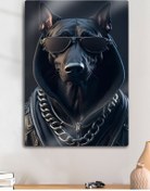 Resim Tarz Köpek, Dog Tablosu - Metal Baskı 