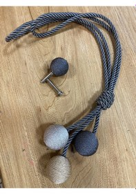 Resim Sahara Home Perde Aksesuarı Yan Bağlama Ve Renso Takım 1 Renso 3 Top 