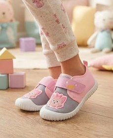 Resim Gezer Yazlık Kız Çocuk Rahat Taban Cırt Cırtlı Ayarlanabilir Keten Günlük Ayakkabı 