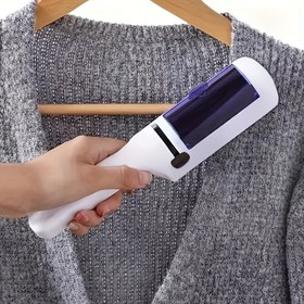 Resim Taşınabilir Evcil Hayvan Tüyü Temizleme Rulosu - Mobilya, Halı ve Giysiler için Yeniden Kullanılabilir Tiftik Fırçası - Mor Rulo ve Siyah Kıllarla Kolay Köpek & Kedi Tüy Temizleme Aracı - Güç Gerektirmez, Evcil Hayvan Bakım Malzemeleri 