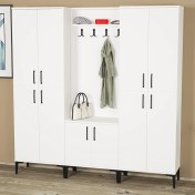 Resim Kalender Dekor Rose-1-4-4 Portmanto Vestiyer Ayakkabılık RS01 