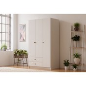 Resim Rabi Ecem 3 Kapaklı 2 Çekmeceli Gardırop 