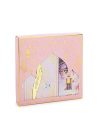 Resim Almanca Mealli Medine Hatlı Kuranı Kerim Ve Seccade Seti Pembe 